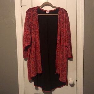 Beautiful red Lularoe Lindsey. Like NEW condition